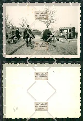 Orig. Foto Holland Belgien Frankreich Feldpolizei Soldat mit Fahrrad