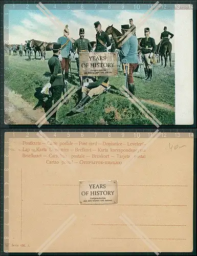 AK Generalstab Action Soldaten Offiziere generelle 1905