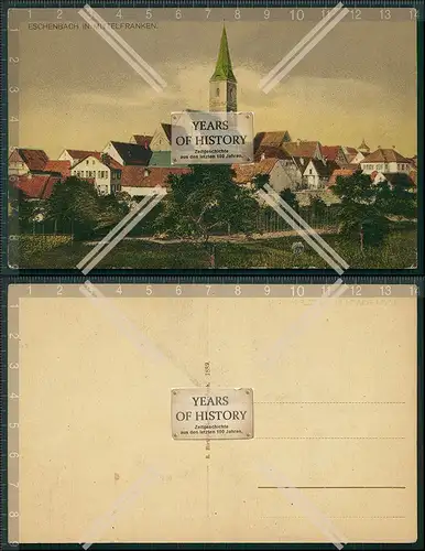 AK Eschenbach in Mittelfranken Dorf Ansicht mit Kirche 1905