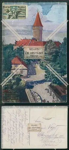 AK Opole Oppeln Schlesien 1921 gel. Piasten Schloss Außenansicht Brücke