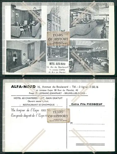 AK Brüssel ALFA-NORD Avenue du Boulevard et annexe Expo 58 Rue du Marche 45