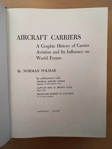 Aircraft Carriers Norman Polmar 1969 Schutzumschlag 785 Seiten