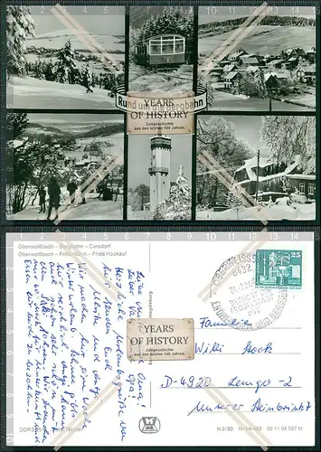 Foto AK Oberweißbach Bergbahn Cursdorf Fröbelturm Frieda Hockauf  