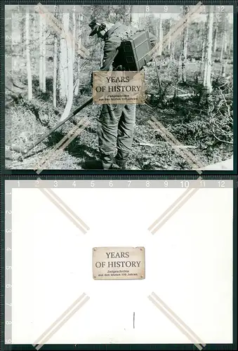 Foto Archiv Repro Soldat mit Minensuchausrüstung Ostfront 