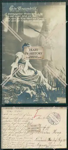 AK  1. WK Weltkrieg Künstler Feldpost Karte gel. Wickede Asseln 1915 