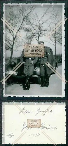 Foto  deutsches Wehrmacht Fahrzeug WH 613048 mit weiterer Kennung 1941