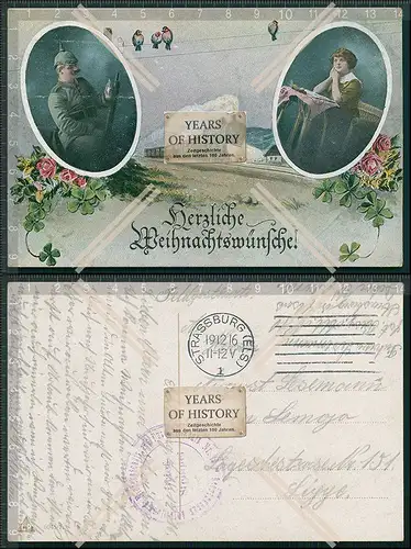 AK 1. WK Weltkrieg Künstler Karte Feldpost 