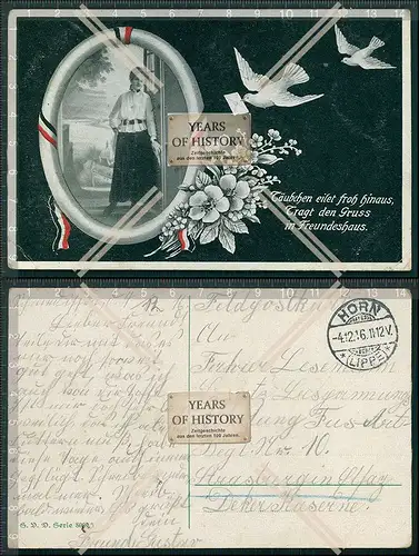 AK 1. WK Weltkrieg Künstler Karte Feldpost 