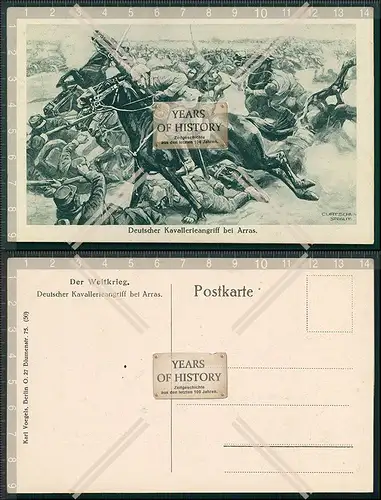 AK 1. WK Weltkrieg Künstler Karte Feldpost