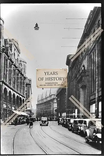 Foto Köln 1944-46 Geschäfte Gold Pfeil Hotel Straße Schienen 