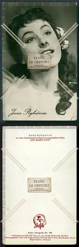 Orig. Autogrammkarte  Jana Rybarova war eine tschechische Film- und Bühnenscha
