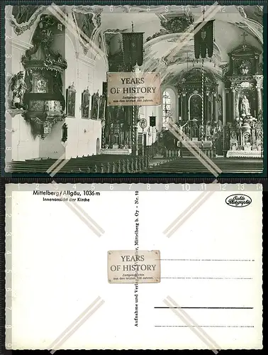 Orig. AK Mittelberg im Allgäu in Ansicht der Kirche