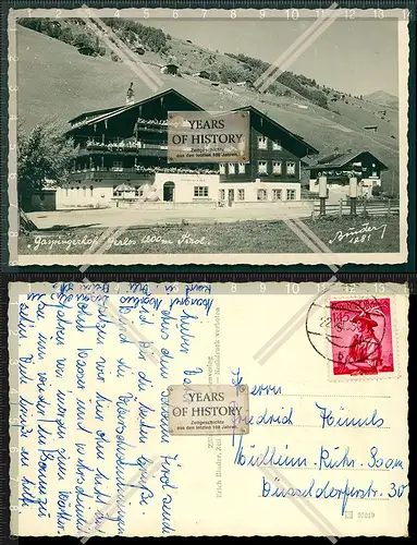 Orig. Foto AK Gerlos im Zillertal Gasthaus Gaspingerhof Zell am Ziller Tirol Ö