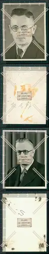 Foto 2x Herren Portrait mit Brille um 1940