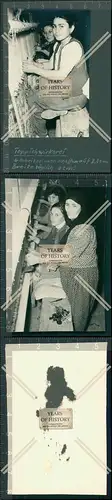 Foto 2x Türkei Arbeiterinnen in einer Teppichfabrik Handknüpfen 1945-50