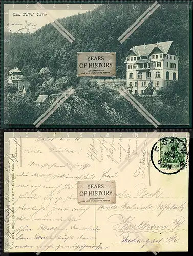 Orig. AK Calw Haus Bethel 1910 gelaufen