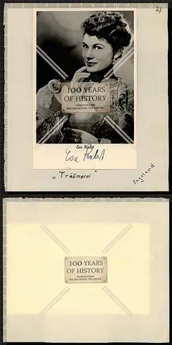 Autogrammkarte Eva Probst original Unterschrift