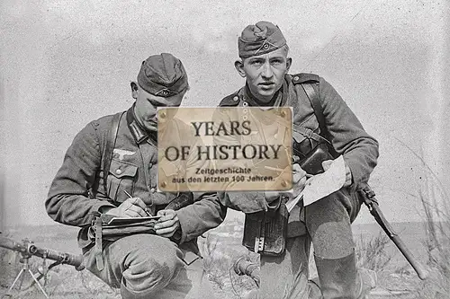 Foto kein Zeitgenössisches Original Kartentasche Entfernungsmessung E-Messgerät 