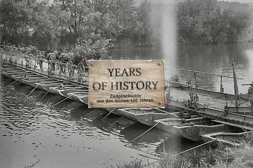 Foto kein Zeitgenössisches Original Frankreich Brücke Übergang Fluss Pioniere 