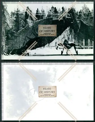 Foto Flugzeug Aircraft Unter Tarnzelt 