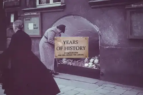 Repro Farbfoto 15x10cm Gemüsestand Straßenansicht 