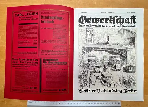 GEWERKSCHAFT Organ des Verbandes der Gemeinde u. Staatsarbeiter Berlin 1929