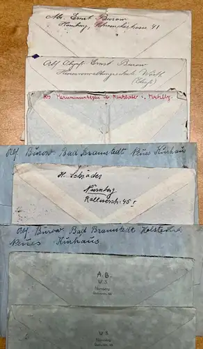 26x Briefe Feldpost KVJ u.a. 1933-42 Fam. Burow Ratzeburg Bramstedt Hamburg uvm.