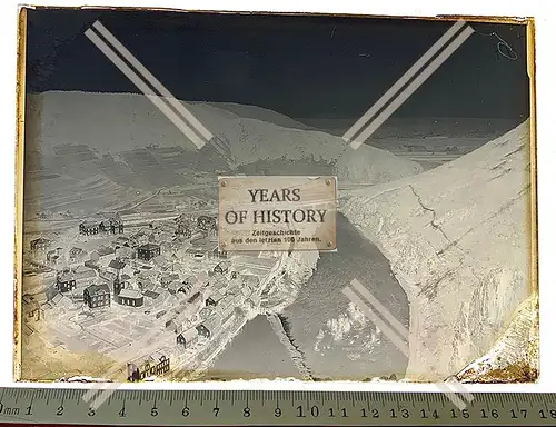 Orig. Glas Dia 1890-1910 Aschaffenburg Unterfranken 