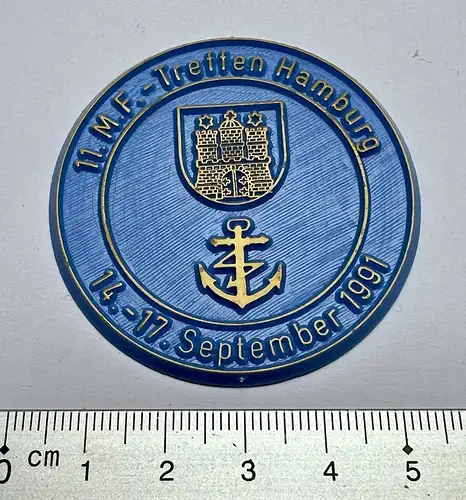 13. MF Marinefunker Treffen Heiligenstadt 1993 Sticker Pin Kunststoffplakette