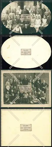Orig. Foto 2x Wittstock Dosse Schulklasse Mädchen Jungs 1925