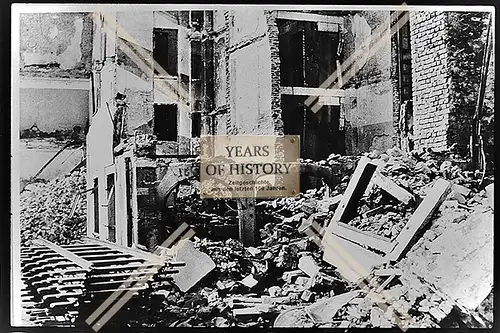 Foto Köln 1944-46 Gebäude Haus Geschäft zerstört Trümmer Schienen