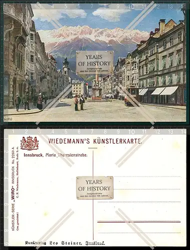 AK Maria-Theresien-Straße Innsbruck 1911 Kaiserin Maria Theresia