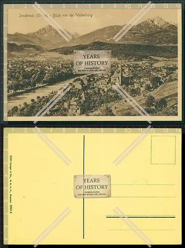 AK Innsbruck Tirol Österreich 1912 Blick von der Weiherburg mit Serles und Noc