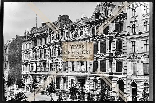 Foto Köln 1944-46 Haus Gebäude mit Figuren Verzierung