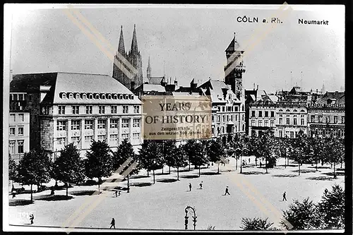 Foto Köln 1944-46 Marktplatz Neumarkt Dom