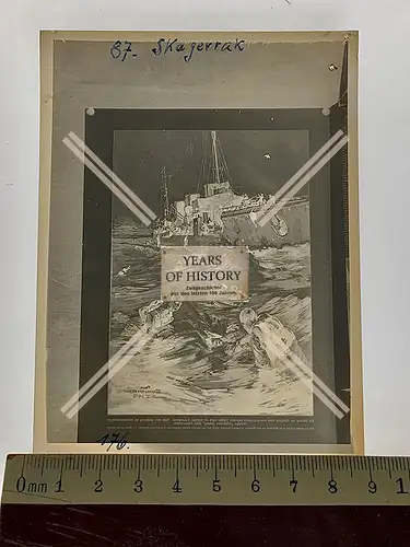 Orig. Zelluloid Negativ Torpedoboot 1916 Skagerrak Gefecht Matrosen über Bord