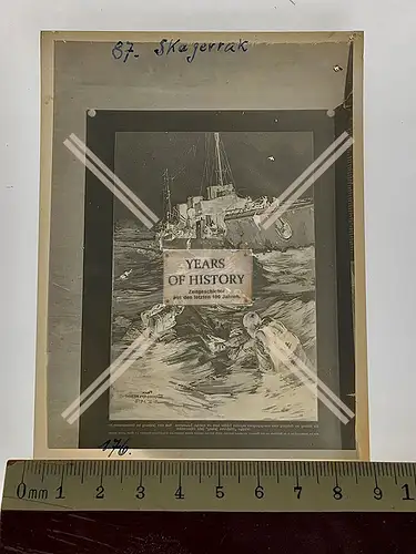 Orig. Zelluloid Negativ Torpedoboot 1916 Skagerrak Gefecht Matrosen über Bord 