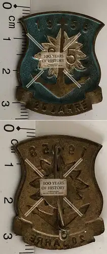 Orig. Nachkriegs Treff Abzeichen v. 1958 Gebirgs-Pionier-Bataillon 85