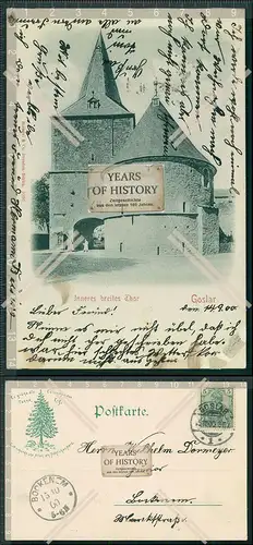 AK Goslar inneres breites Tor 1900 gelaufen