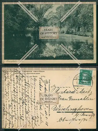 AK Bad Godesberg Marienforster Weiher 1928 gelaufen