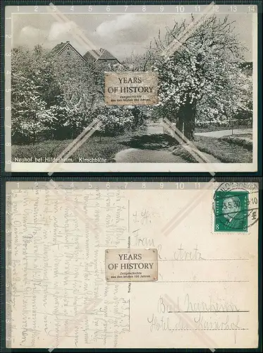 AK Neuhof bei Hildesheim Kirschblüte 1930 gelaufen