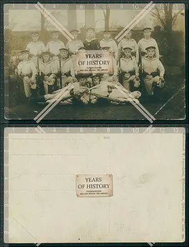 Foto AK 1. WK Soldaten Marine Wilhelmshaven 1915