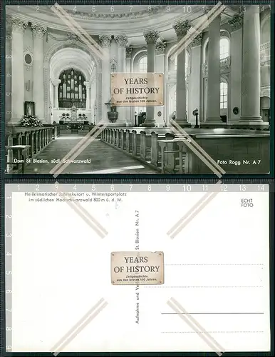 Foto AK Dom Sankt Blasien im Schwarzwald Innen Ansicht