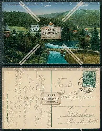 AK Neumühle a. d. Elster Blick Villenkolonie Neumühle Knottengrund 1913 gelau