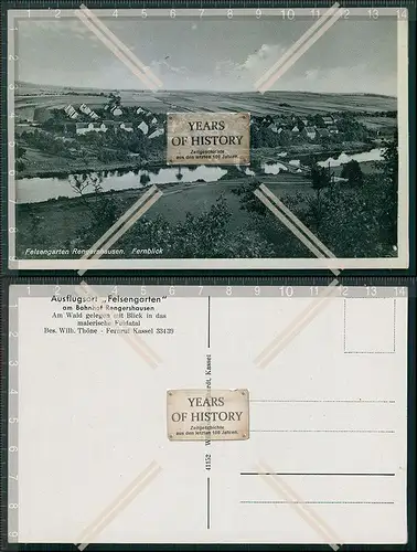 AK Rengershausen Kassel Ausflugsort Felsengarten Bes. Wilh. Thöne - Fernruf Ka