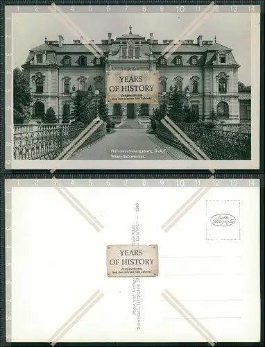 Foto AK Wien-Schwechat Reichsschulungsburg D.A.F.