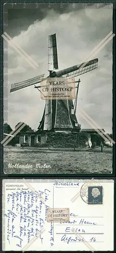 Foto AK Windmühle Windmill Holland Belgien