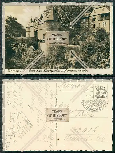 Foto AK Friedberg Hessen Feldpost 1940 gel. FPN-33016 Hirschgraben Burgtor