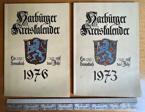 2x Harburger Kreiskalender Ein Heimatbuch auf das Jahr 1973 und 1976 Harburg HH