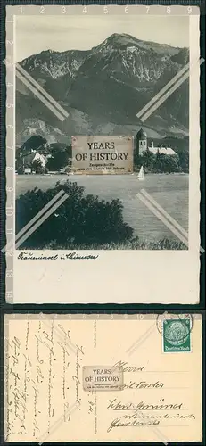 Foto AK Fraueninsel im Chiemsee 1934 gelaufen